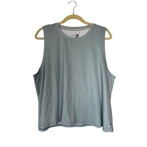 Fundamental Coast‎ Tank Top XL Sleeveless Geometric Print Athletic Blue